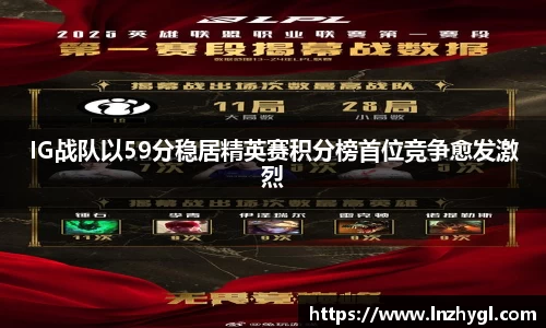 IG战队以59分稳居精英赛积分榜首位竞争愈发激烈